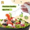 200 Count Plastic Silverware Heavy Duty - Clear Plastic Forks And Spoons Set - BPA Free Plastic Utensils Set - Heat Resistance Cutlery For All Occasions view 4