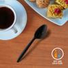 1000 Pcs Black Plastic Utensils Set - 500 Forks And 500 Teaspoons, Plastic Forks And Spoons Set - Bulk Black Cutlery Set view 2