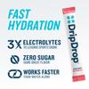 DripDrop Sugar Free Hydration Packets - Zero Watermelon - Single Serve Electrolytes Powder Drink Mix - Non-GMO, Gluten Free, Vegan - 32 Sticks view 2