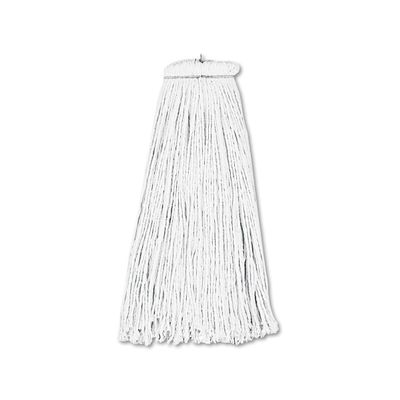 212 Main 16 oz Rayon Cut-End Lie-Flat Wet Mop Head, White - 12 Count