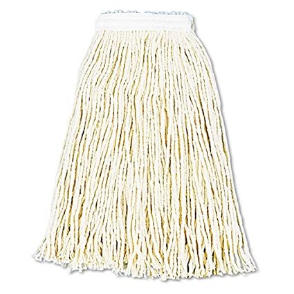 212 Main BWK 16 oz Premium Cut-End Wet MOP Heads - White, Cotton - 12 per Case