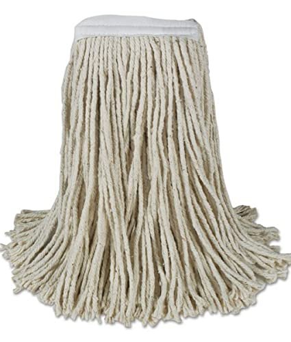 212 Main 32 oz 4-Ply Cotton Cut-End Mop Head, White - 1.25 in. - 12 Per Carton