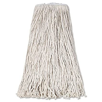 212 Main BWK 32 oz Premium Saddleback MOP Head - White, Cotton Fiber - 12 per Case
