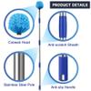 Duster with 6 FT Extension Pole - Medium Bristle Brush for Ceiling, Wall, and Indoor/Outdoor Cleaning, Lightweight Stainless Steel (6 FT) view 2