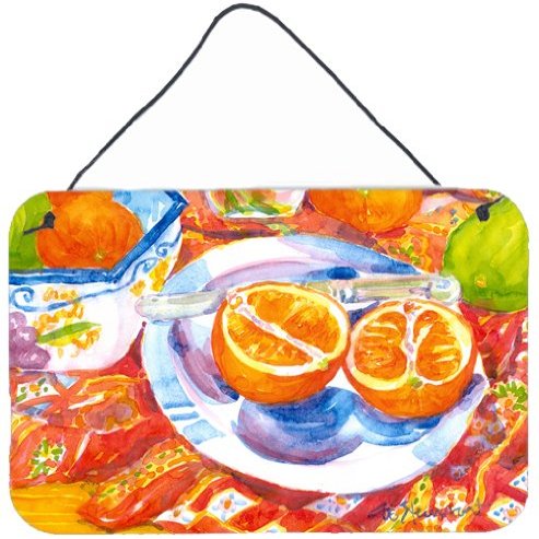 212 Main Florida Oranges Sliced for Breakfast Indoor Aluminium Metal Wall Or Door Hanging Prints