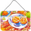 212 Main Florida Oranges Sliced for Breakfast Indoor Aluminium Metal Wall Or Door Hanging Prints view 1