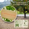 13 Gallon Compostable Trash Bags  Extra Strong, Drawstring Kitchen Bags (30 Count, White) | Leak-Proof, BPI & TUV Certified, Home Compostable  Evergreen by The Gardener's Daughter view 4