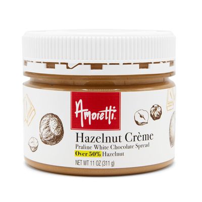 Amoretti - Hazelnut Praline White Chocolate Spread - 11 oz