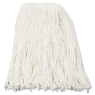 212 Main BWK 16 oz Premium Cut-End Wet MOP Heads - White, Rayon - 12 per Case