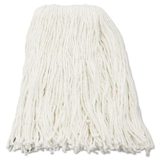 212 Main BWK 16 oz Premium Cut-End Wet MOP Heads - White, Rayon - 12 per Case