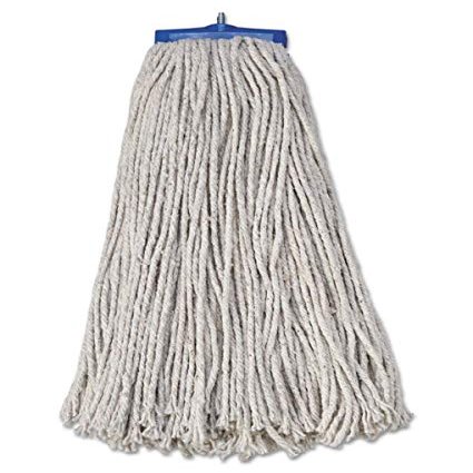 212 Main BWK 20 oz Economical Lie-Flat MOP Head - White, Cotton Fiber - 12 per Case