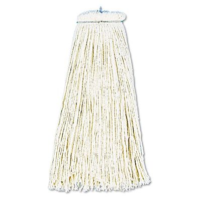 212 Main 16 oz Cut End Lie Flat Wet Cotton Mop Head - White, 12 per Case