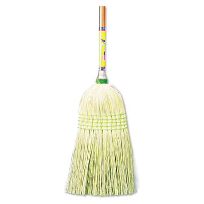 212 Main 55 in. Corn Fiber Bristles Parlor Broom, Natural