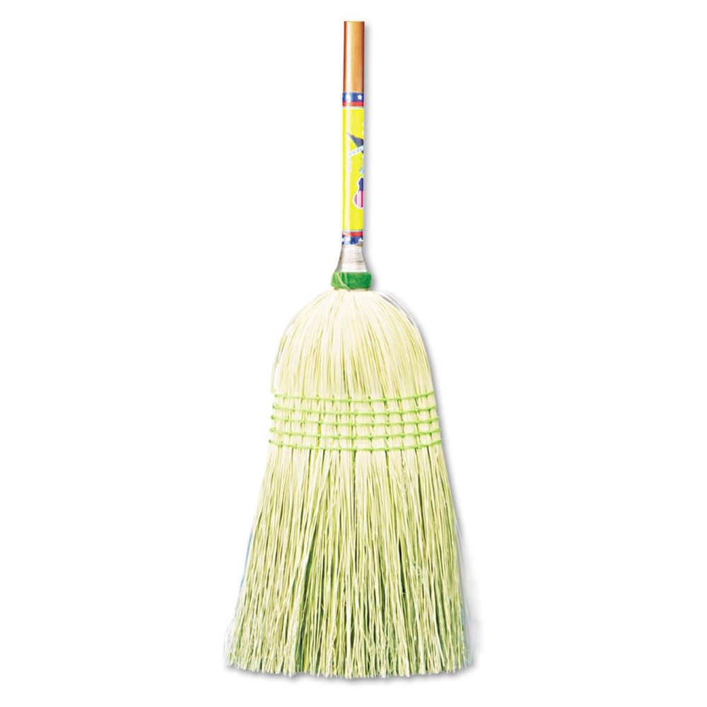 212 Main 55 in. Corn Fiber Bristles Parlor Broom, Natural