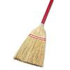 212 Main Lobby/Toy Broom, Corn Fiber Bristles, 39'' Wood Handle, Red/Yellow view 1