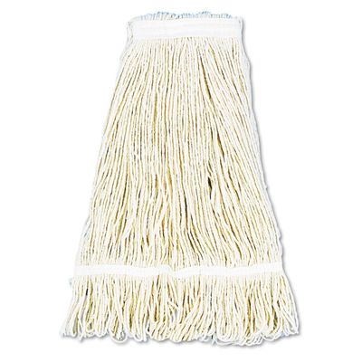 212 Main 24 oz Cotton Pro Loop Web & Tailband Wet Mop Head White