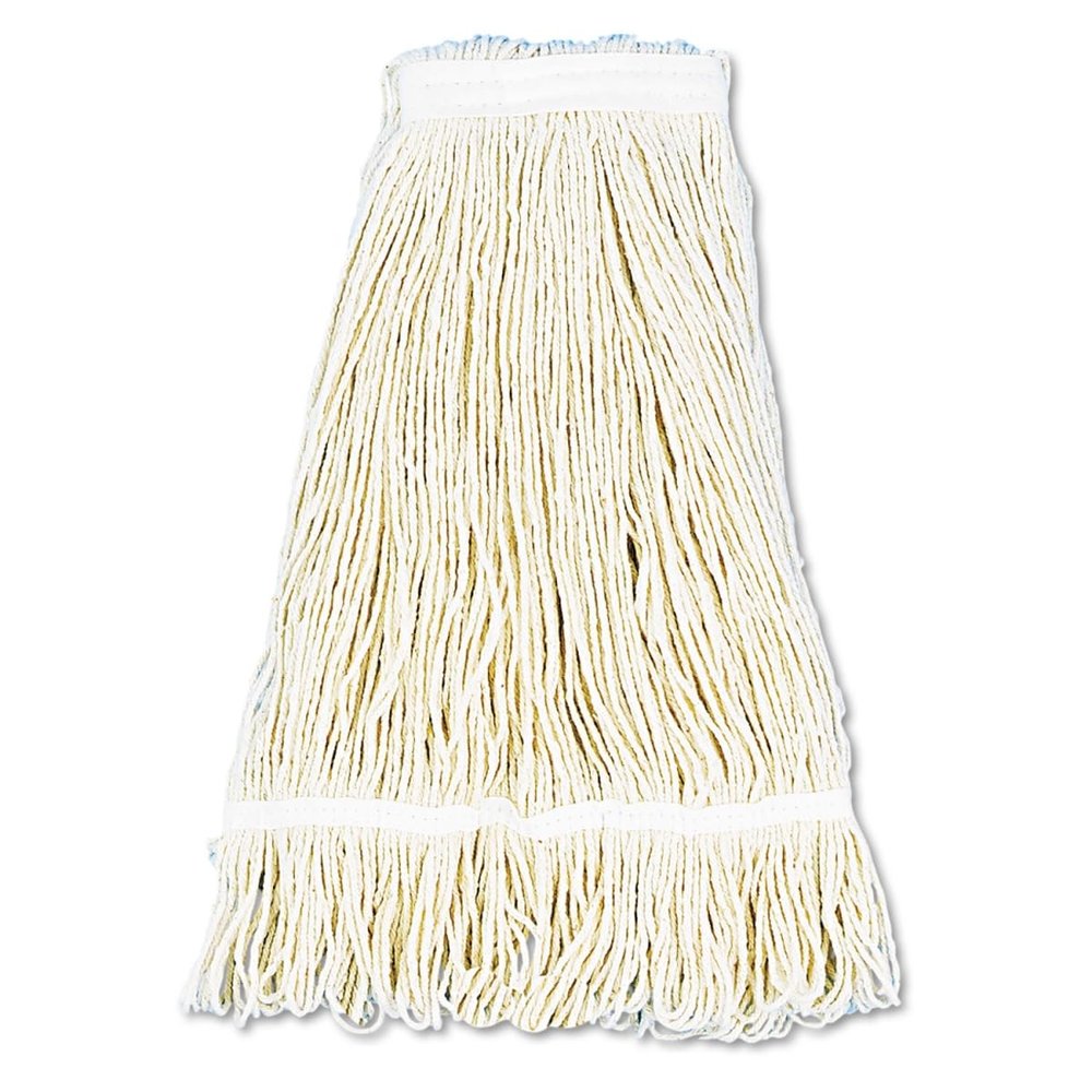 212 Main 24 oz Cotton Pro Loop Web & Tailband Wet Mop Head White