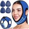AVCOO Wisdom Teeth Ice Pack Head Wrap with Aluminum Foil Layer for Longer Cold Therapy, Jaw Ice Pack for Face with Ear Cutout Design for Snug Fit, 4 Reusable Ice Bags for Facial Oral Surgery, TMJ Pain view 1
