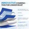 AVCOO Wisdom Teeth Ice Pack Head Wrap with Aluminum Foil Layer for Longer Cold Therapy, Jaw Ice Pack for Face with Ear Cutout Design for Snug Fit, 4 Reusable Ice Bags for Facial Oral Surgery, TMJ Pain view 4