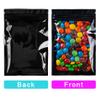 100Pcs Holographic Packaging Bags, Clear Foil Food Storage Bags Smell Proof Resealable Bags for Food Storage Jewelry Candy Storage Bags(Holographic Black,3 * 3.1in) view 4
