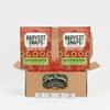 Baked Red Lentil Healthy Snack Sour Cream & Onion 2 Pack Gift Box 2.5 ounce Gluten Free Plant Protein includes Pops Buttermints and Bonus Gift Pops Coasters