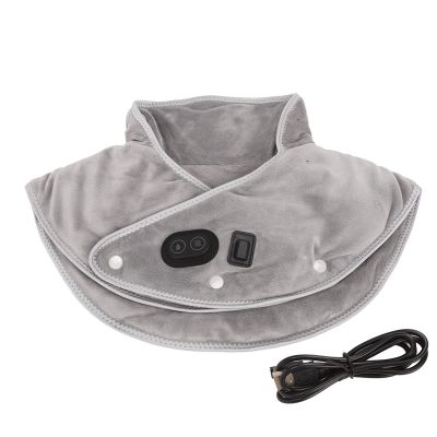 ZJchao Heating Pad for Neck and Shoulders, 3 Level Temperature Adjustment Massage Mode Electric Heat Pad for Neck Shoulders Sable Fabric Electric Heated Neck Wrap for Home and Office