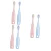 Mobestech 6pcs Soft Bristled Toothbrush Adorable for Boy Girl and Toddlers Safe Material Gentle Gums Design Red view 1