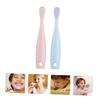 Mobestech 6pcs Soft Bristled Toothbrush Adorable for Boy Girl and Toddlers Safe Material Gentle Gums Design Red view 3