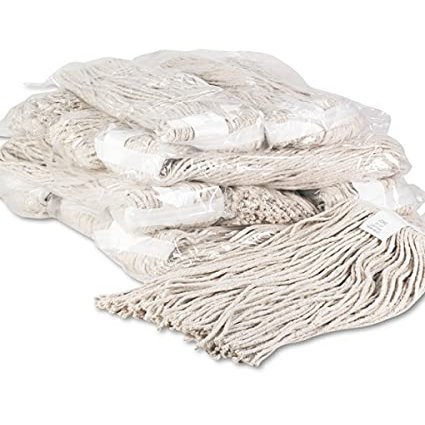 212 Main BWK 20 oz Premium Cut-End Wet MOP Heads - White, Cotton - 12 per Case