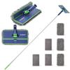 BOOMJOY Wall Cleaner Mop with Foldable Panel, Baseboard Cleaner Tool with 72" Long Handle, Cleaning Mop Duster for Walls, Ceilings, Baseboards, Floors view 1