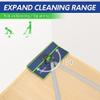 BOOMJOY Wall Cleaner Mop with Foldable Panel, Baseboard Cleaner Tool with 72" Long Handle, Cleaning Mop Duster for Walls, Ceilings, Baseboards, Floors view 4