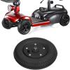1 Pair 8 Inch Electric Wheelchair Tires, 200x50 Inflatable/Solid Rubber Wheelchair Front Wheels with 5/16" (8 mm) Bearing (Size : 200X50(8"X2") A) view 4