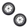 10"x2" Wheelchair Replacement Wheel, Inflatable/Solid Rubber Wheelchair Front Wheels, Aluminum Rim with 1/2" (12mm) Bearing (2 Pcs) (Size : 10"x2"A) view 1