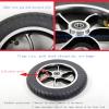 10"x2" Wheelchair Replacement Wheel, Inflatable/Solid Rubber Wheelchair Front Wheels, Aluminum Rim with 1/2" (12mm) Bearing (2 Pcs) (Size : 10"x2"B) view 2