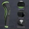 2 Pack Full Leg Compression Sleeves, Long Knee Brace Support for ACL,PCL, Meniscus Tear, Arthritis, Tendinitis,Men And Women (Green, Medium) view 2