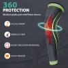 2 Pack Full Leg Compression Sleeves, Long Knee Brace Support for ACL,PCL, Meniscus Tear, Arthritis, Tendinitis,Men And Women (Green, Medium) view 3