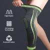 2 Pack Full Leg Compression Sleeves, Long Knee Brace Support for ACL,PCL, Meniscus Tear, Arthritis, Tendinitis,Men And Women (Green, Medium) view 4
