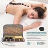 Goodtar Massage Stones Set with Warmer Kit Hot Rocks Bamboo for Massage Hot Stones Massage Warmer Kit with Temperature Control and Carry Bag for Home Use (11 Stones and 3 Sticks) Suitable for Gifting view 2