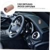 Gatuida 3pcs Wood Diffuser Car-Mounted Perfume Diffuser for Walnut Design Refreshing Air for Car Bedroom Decor view 2