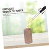 Gatuida 3pcs Wood Diffuser Car-Mounted Perfume Diffuser for Walnut Design Refreshing Air for Car Bedroom Decor view 4