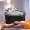 3pcs Valentines Day Flower Boxes Black for Arrangements Heart Shaped Boxes with Lids for Present Candy Box Flower Box for Floral Packaging Valentines Wedding Bridesmaid view 3