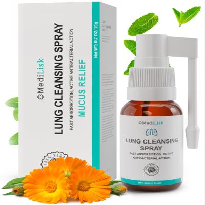 MediLisk Lung Support Spray, 1 Fl Oz (Pack of 1)