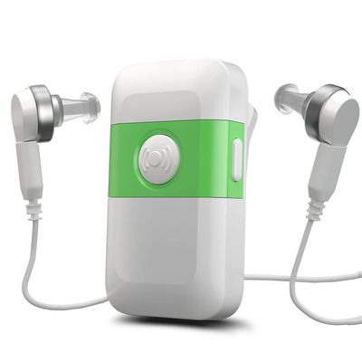 Hearing Aids For Seniors[2024 New Version]-Rechargeable With Noise Cancelling Hearing Amplifier Pocket Talker Hearing Loss, HOLFENRY JKS60E Pocket Hearing Aids Gift For Mother/Father,For Two Ear