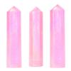 Amazing Gemstone Angel Aura Rose Quartz Crystal Points Bulk Healing Crystals and Stones - Pack of 3 Single Terminated Healing Wand Point Bulk Crystals for Crafts, Crystal Grid, DIY - Premium Crystals view 2