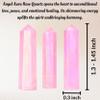 Amazing Gemstone Angel Aura Rose Quartz Crystal Points Bulk Healing Crystals and Stones - Pack of 3 Single Terminated Healing Wand Point Bulk Crystals for Crafts, Crystal Grid, DIY - Premium Crystals view 3