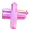 Amazing Gemstone Angel Aura Rose Quartz Crystal Points Bulk Healing Crystals and Stones - Pack of 3 Single Terminated Healing Wand Point Bulk Crystals for Crafts, Crystal Grid, DIY - Premium Crystals view 4