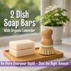 KELEBS 2 Dish Soap Bars | Lavender Essential Oil Formula | Natural & Organic Ingredients | Gentle on Hands | For Plant-Based Kitchens & Light Dishwashing | Biodegradable | No Overpour | Value Pack view 2