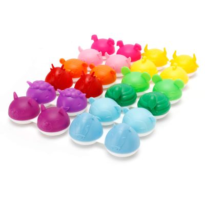 Gsycle Contact Lens Case, 12PCS Contact Lens Holder Contact Lens Case Flip Top Travel Contact Solution Colored Contacts for Eyes Storage Kit