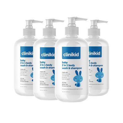 Clinikid Organic Baby 2-in-1 Body Wash & Shampoo, Deeply Cleanses the Skin and Hair, Soft and Smooth Hair, 8.45 Fl Oz (4)