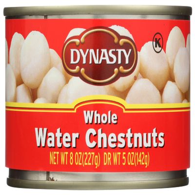 Dynasty Whole Water Chestnuts, Kosher, 8 Ounce (Pack of 12)